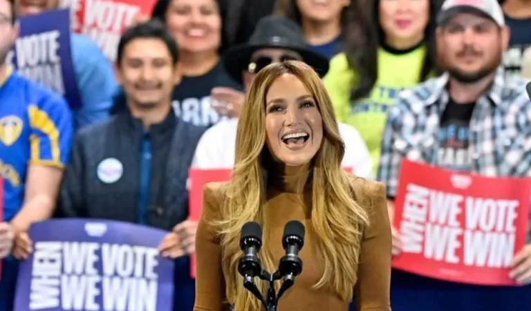 Nevada es tierra de Harris, dice JLo en mitin junto a Maná