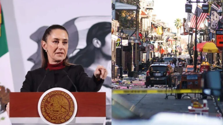 Claudia Sheinbaum condena el atentado en Nueva Orleans, EEUU