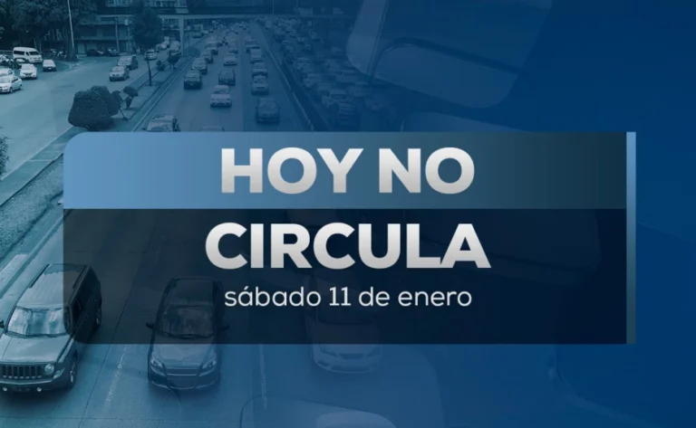 ¡Atención automovilista! Así queda el Hoy No Circula para el sábado 11 de enero