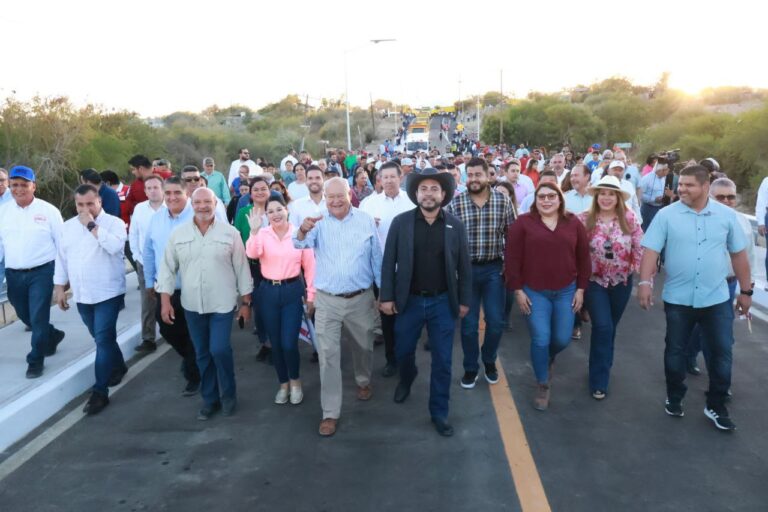 Gobernador de BCS entrega el Puente Santa Cruz en La Ribera