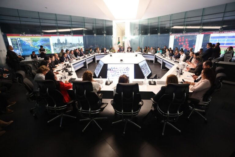 Mensaje del secretario Omar García Harfuch durante el Primer Simulacro Nacional 2025