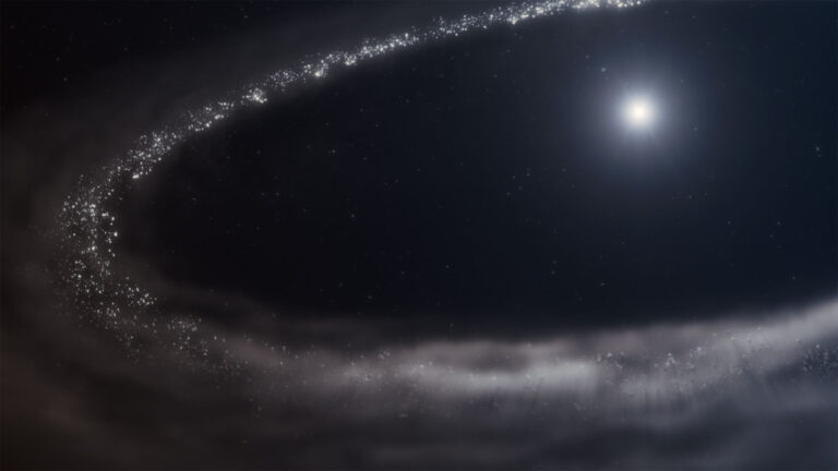 El telescopio Webb encuentra hielo de agua a 155 años luz