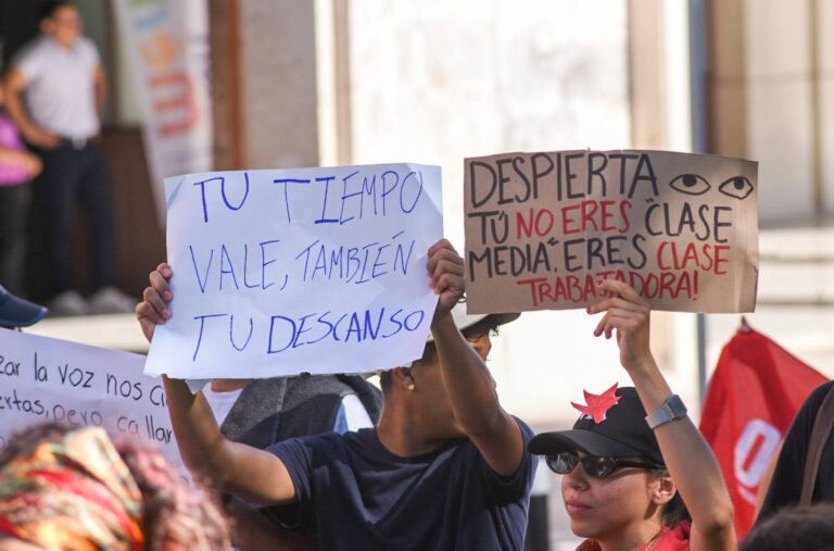 Marchas y mensajes por derechos laborales en todo el país