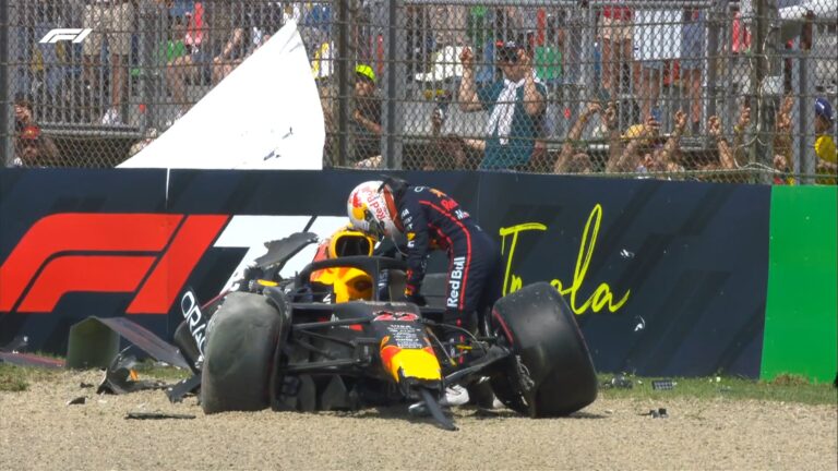 Tsunoda sufre fuerte accidente en clasificación del GP de Emilia-Romaña