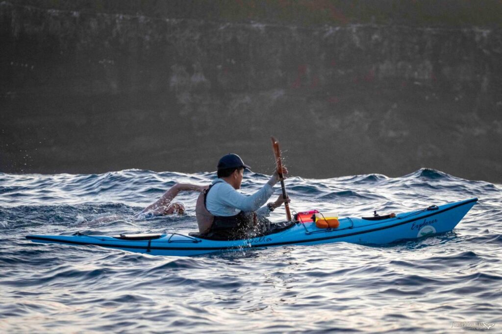 Stephanie Montero nada 43 km por la conservación de ballenas 2 Stephanie Montero nada 43 km por la conservación de ballenas