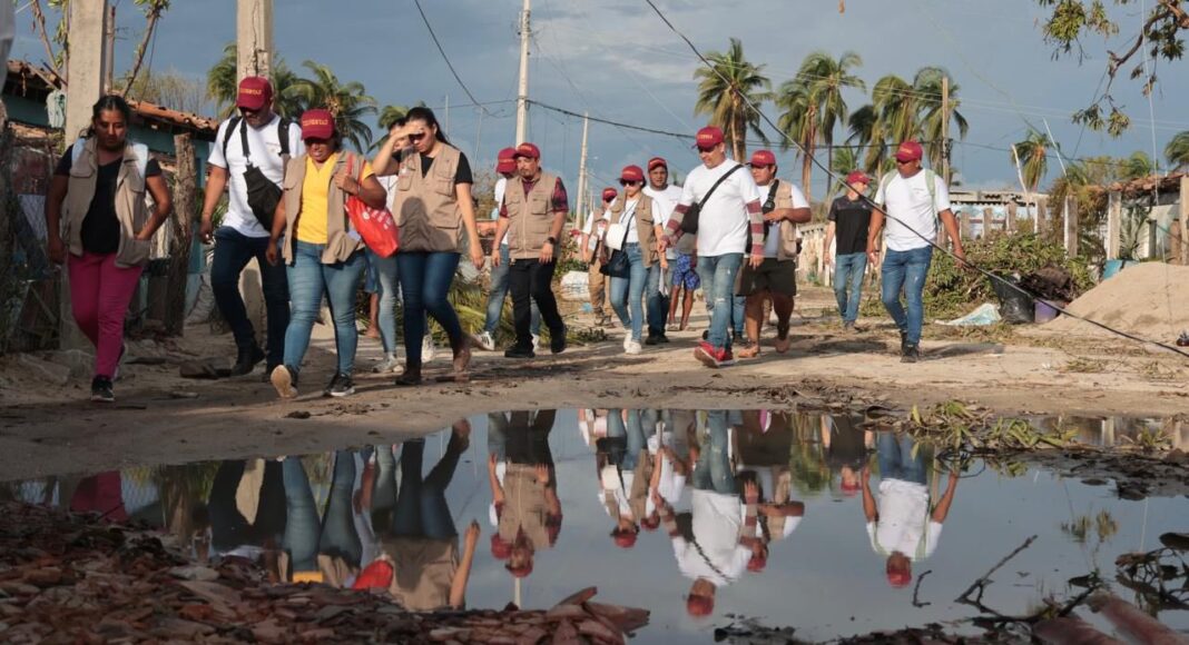 Bienestar inicia censo de daños por huracán ‘Erick’ en Guerrero y Oaxaca