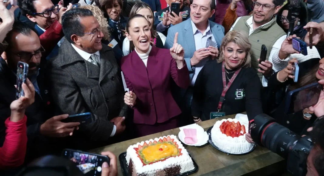 Sheinbaum celebra su primer cumpleaños como presidenta