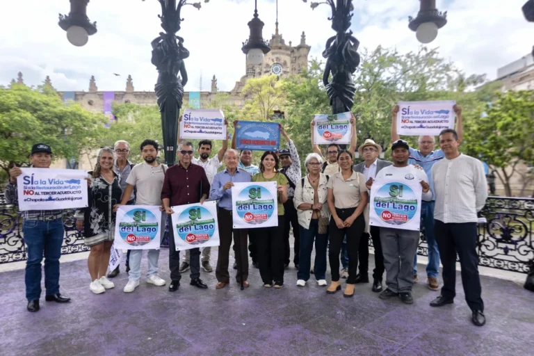 Frente de Pueblos exige frenar daños por acueducto en Chapala