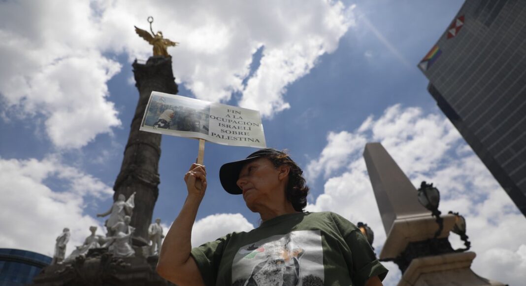 Protestan en CDMX contra genocidio en Palestina