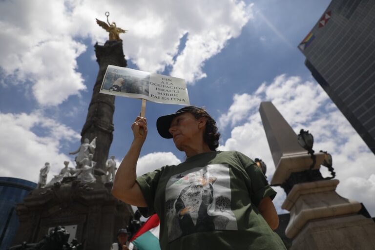 Protestan en CDMX contra genocidio en Palestina