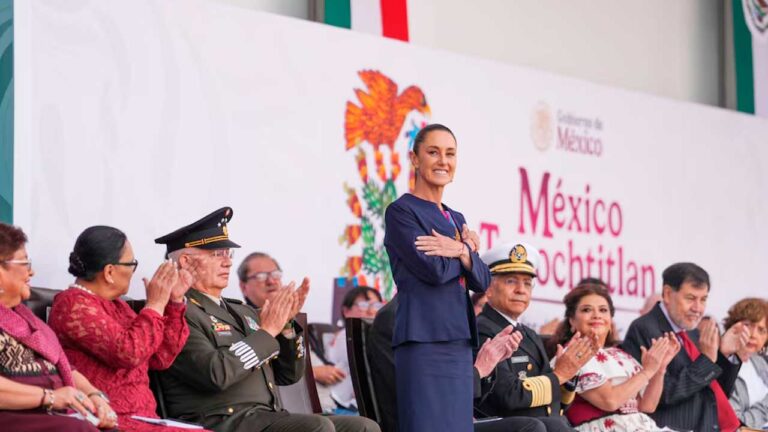 Sheinbaum llama a honrar legado de Tenochtitlan con justicia