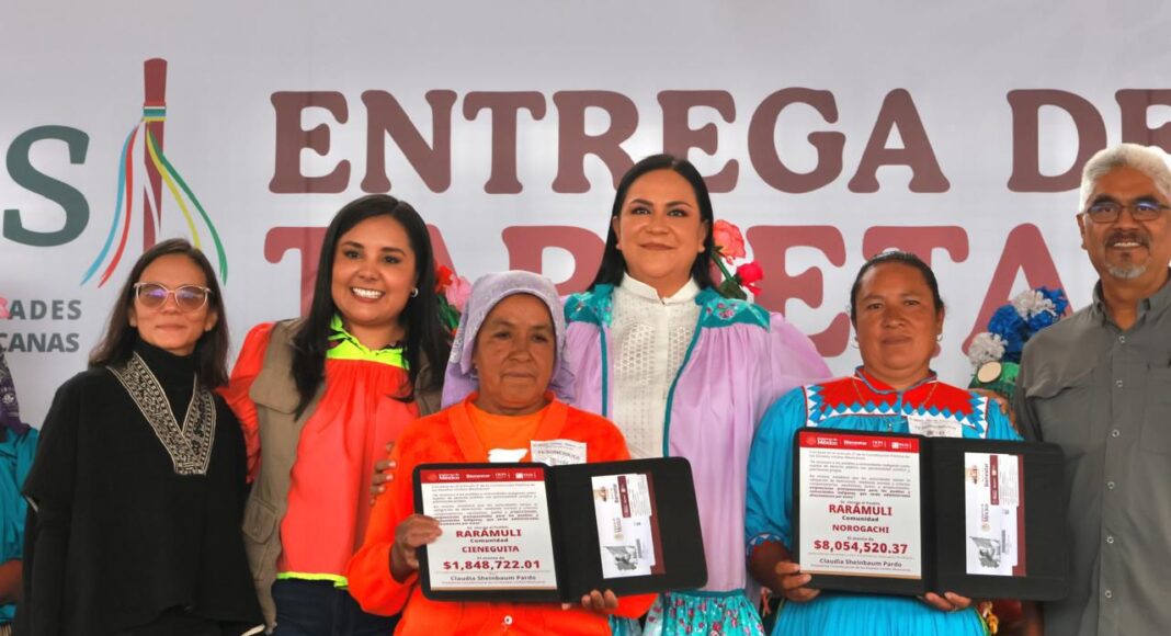 Bienestar entrega recursos a pueblos indígenas en Chihuahua