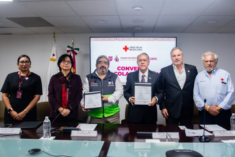 Protección Civil y Cruz Roja firman convenio para reforzar capacitación en emergencias