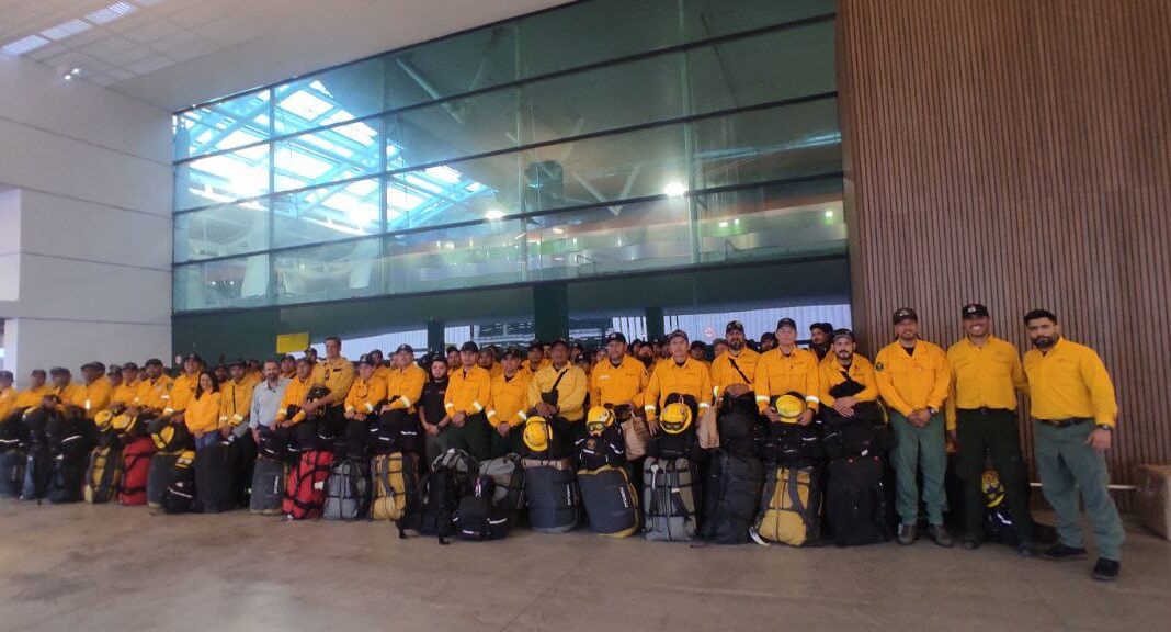 Regresa a México primer contingente de brigadistas enviados a Canadá