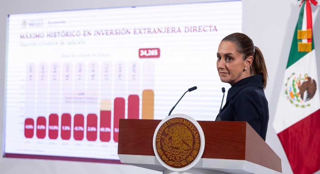 Histórica inversión extranjera en México: Sheinbaum