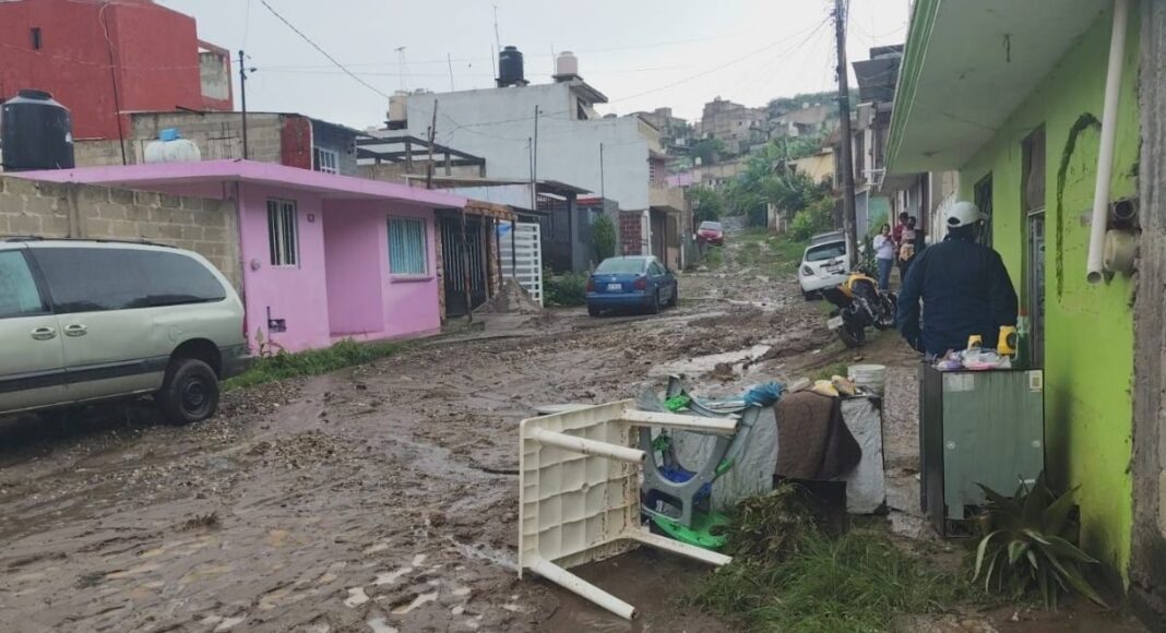 Lluvias provocan inundaciones en Xalapa y municipios cercanos
