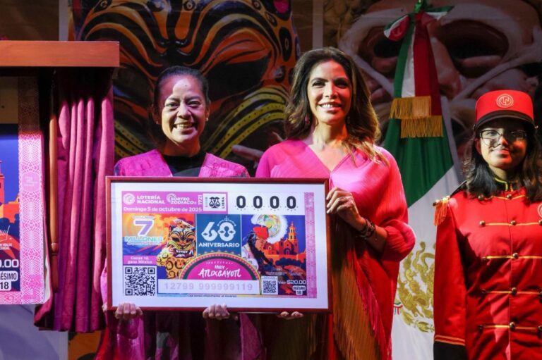 Lotería Nacional dedica billete al 60 aniversario del Festival Huey Atlixcáyotl