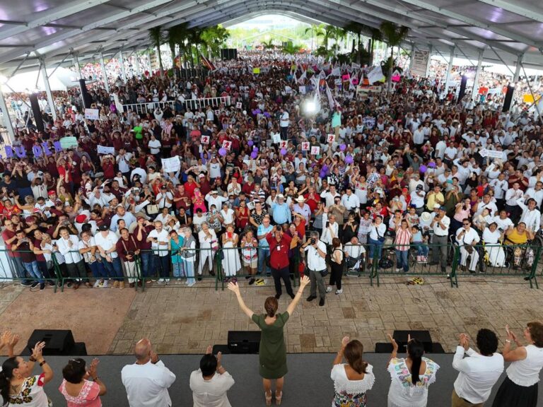 Sheinbaum destaca logros de la 4T en Quintana Roo