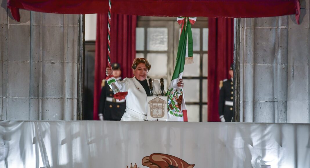 Delfina Gómez encabeza su segundo Grito de Independencia en Toluca