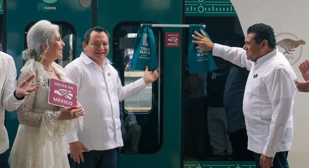 Tren Maya recibe distintivo “Hecho en México” por su construcción con talento nacional