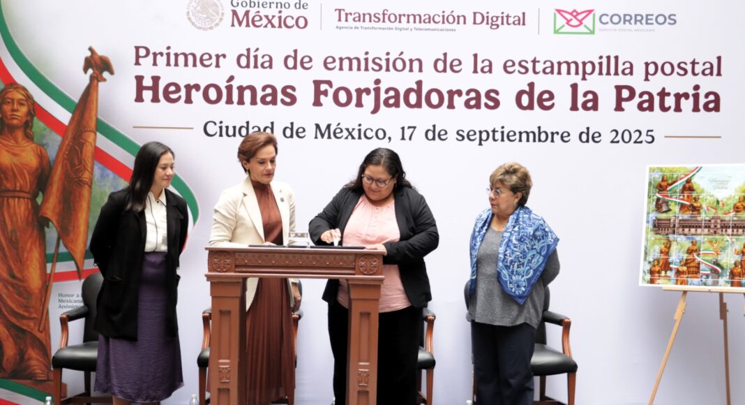 Correos de México honra a heroínas con timbre conmemorativo
