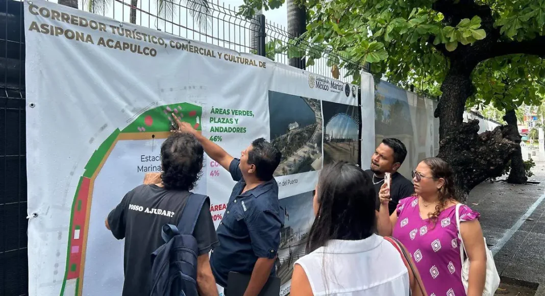 Clausuran simbólicamente obras en el Jardín del Puerto de Acapulco