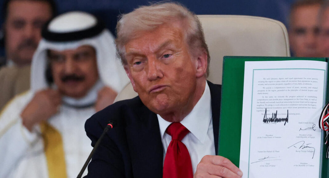 Trump celebra alto el fuego en Gaza como “histórico”