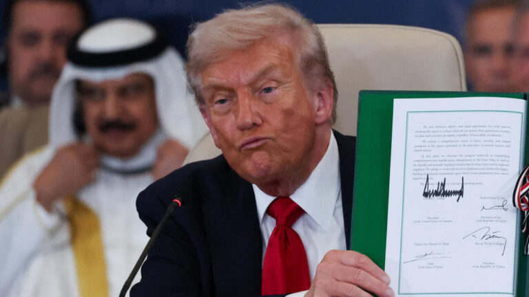 Trump celebra alto el fuego en Gaza como “histórico”