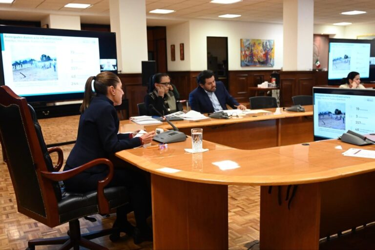 Sheinbaum coordina comité de emergencias por lluvias