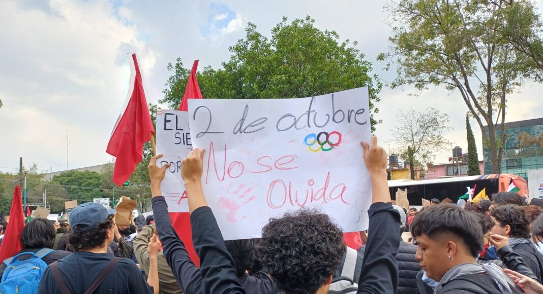 Comité 68 denuncia genocidios en Tlatelolco y Gaza