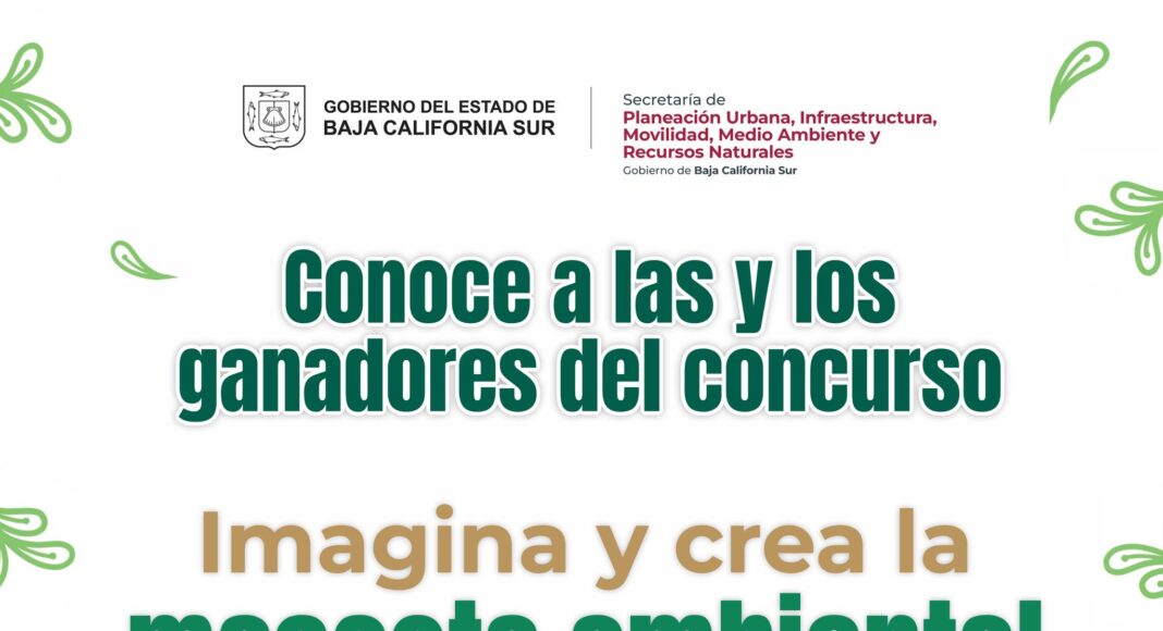Niños sudcalifornianos ganan concurso “Imagina y crea la mascota ambiental”