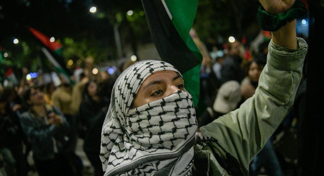 Protestan en San Cristóbal contra ataques de Israel y piden apoyo a mexicanos en flotilla