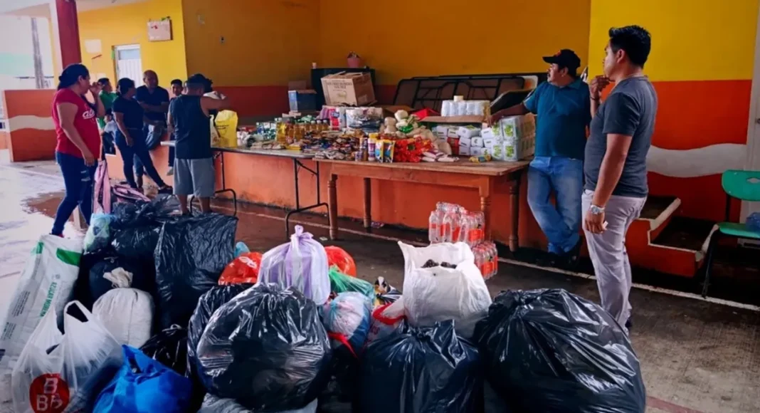 4 Pobladores de Pantepec envían ayuda a comunidades afectadas en Hidalgo