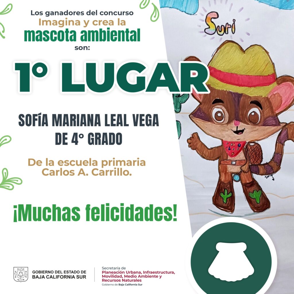 Niños sudcalifornianos ganan concurso “Imagina y crea la mascota ambiental” 17 Niños sudcalifornianos ganan concurso “Imagina y crea la mascota ambiental”