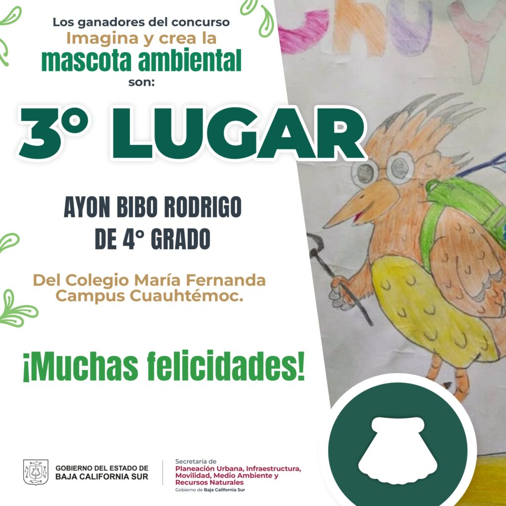 Niños sudcalifornianos ganan concurso “Imagina y crea la mascota ambiental” 19 Niños sudcalifornianos ganan concurso “Imagina y crea la mascota ambiental”