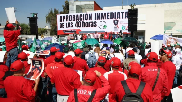 Sindicatos exigen aprobar ya la semana laboral de 40 horas