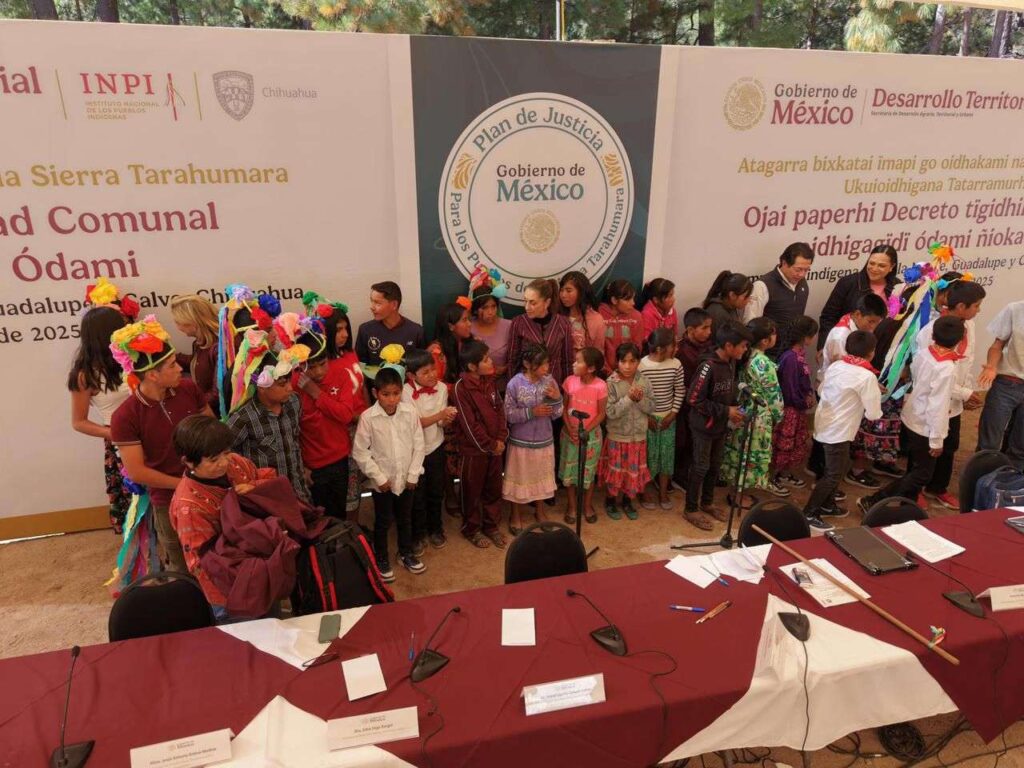 Sheinbaum restituye tierras al pueblo Ódami en Chihuahua 2 Sheinbaum restituye tierras al pueblo Ódami en Chihuahua