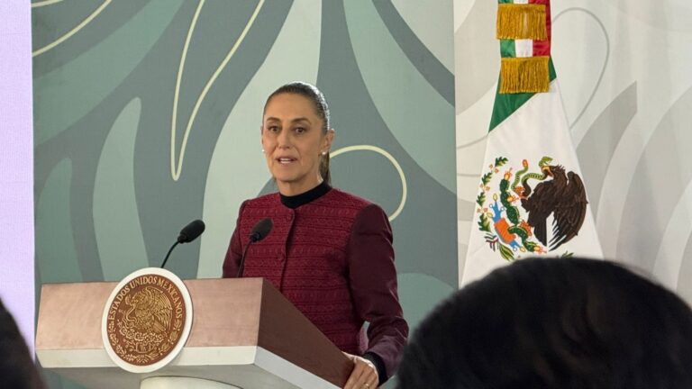 Sheinbaum: baja flujo migratorio en frontera con EU