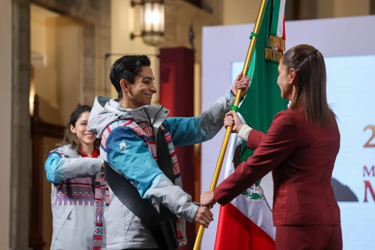Sheinbaum abandera a delegación mexicana rumbo a Milano-Cortina 2026