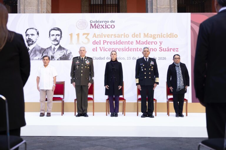 Sheinbaum conmemora a Madero a 113 años de su asesinato