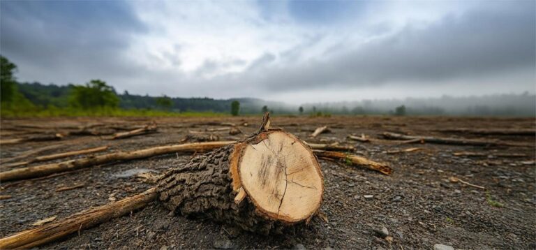 Denuncian tala clandestina de 150 pinos en Tingambato, Michoacán