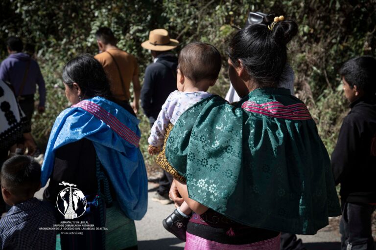 Mujeres de Las Abejas marchan por el 8M en Chiapas