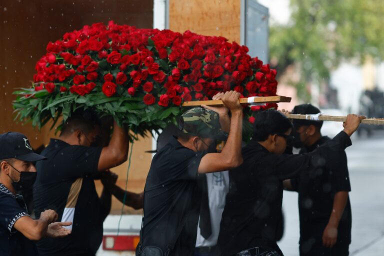 Fuerte operativo en funeral de líder del CJNG