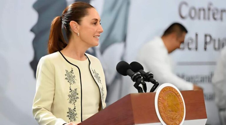 Sheinbaum: modelo de la 4T reduce pobreza y violencia