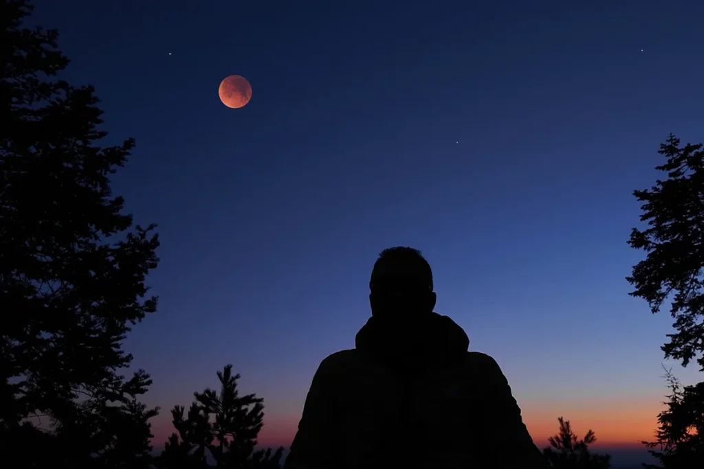 Eclipse lunar total tiñe de rojo la Luna en América 3 Eclipse lunar total tiñe de rojo la Luna en América