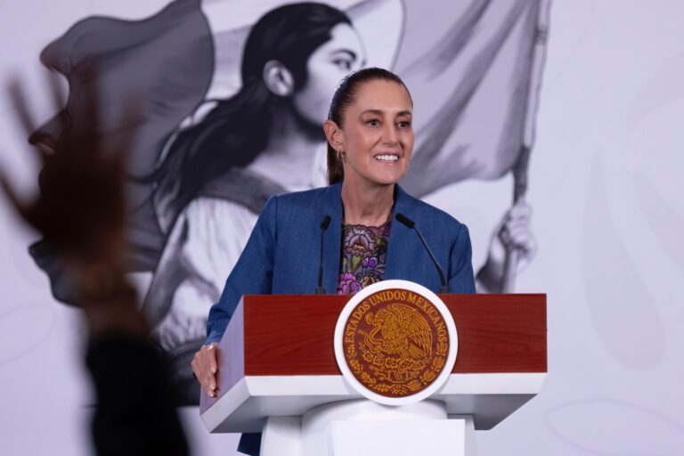 Sheinbaum destaca baja de homicidios en México