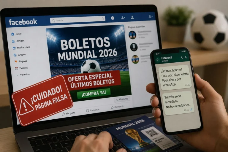 Alertan por fraudes en boletos del Mundial 2026