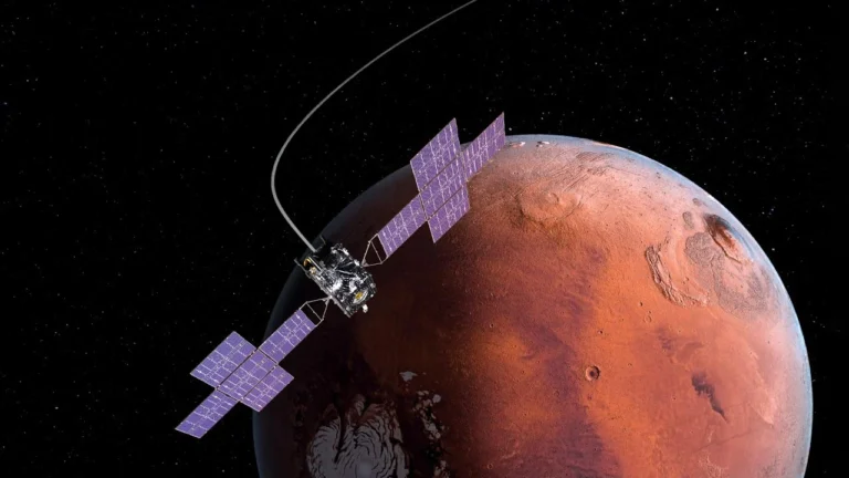 NASA acerca nave Psyche a Marte rumbo a asteroide metálico