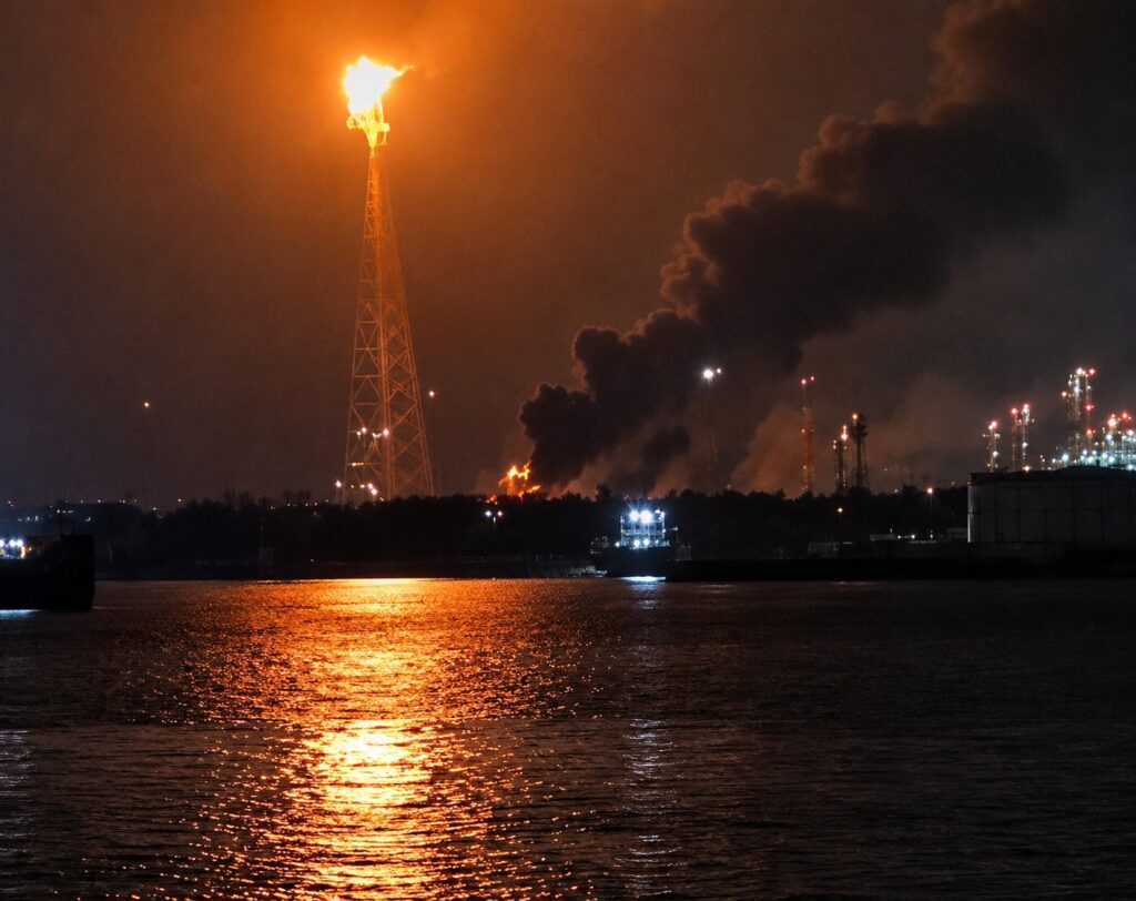 Incendio en refinería Olmeca activa protocolos 1 Incendio en refinería Olmeca activa protocolos