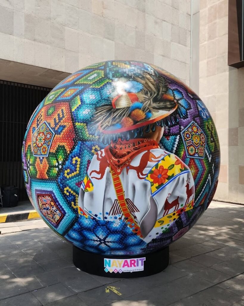Balón Wixárika 26 llevará el arte de Nayarit al Mundial 1 Balón Wixárika 26 llevará el arte de Nayarit al Mundial